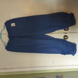 Free people drawstring ruched leg easy roomy pants new XL